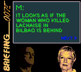 Original Mission 03 briefing screen from the Game Boy Color game