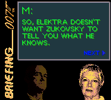 Original Mission 06 briefing screen from the Game Boy Color game