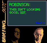 Original Mission 07 briefing screen from the Game Boy Color game