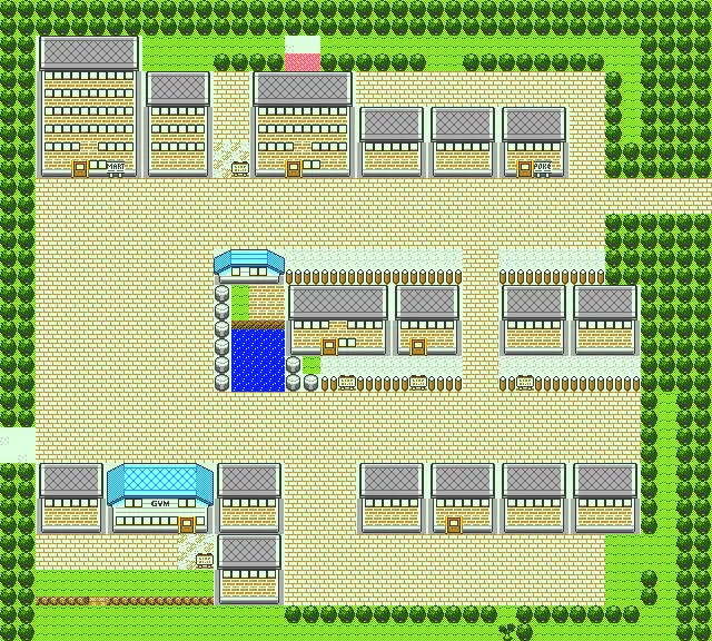 Pokemon Crystal Celadon City map