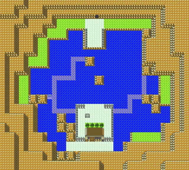 Pokemon Crystal Dragon's Den B1F map