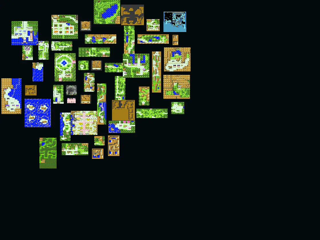 Pokemon Crystal Johto overview map for the Game Boy Color walkthrough