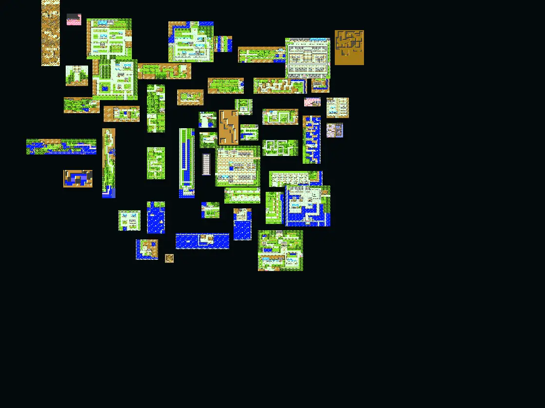 Pokemon Crystal Kanto overview map after the Elite Four