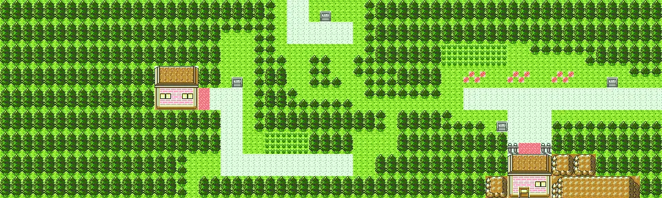 Pokemon Crystal Route 36 map for roaming beast hunting