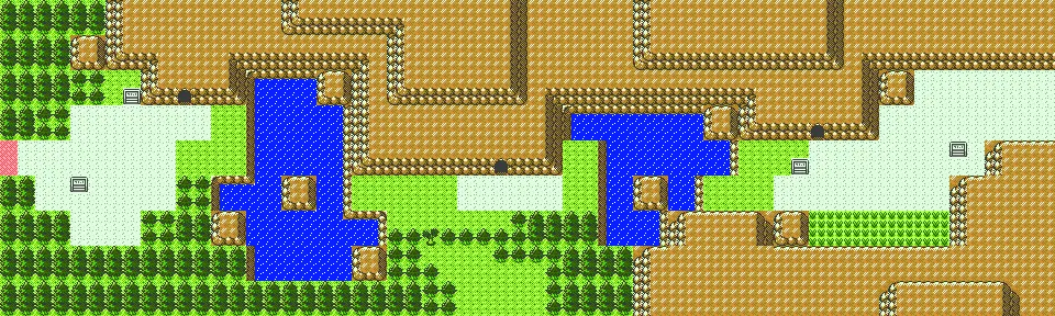 Pokemon Crystal Route 42 map for roaming beast tracking