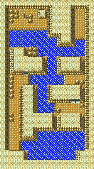 Pokemon Crystal Union Cave B2F pond where Friday Lapras appears