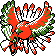 Pokemon Crystal Ho-Oh front sprite