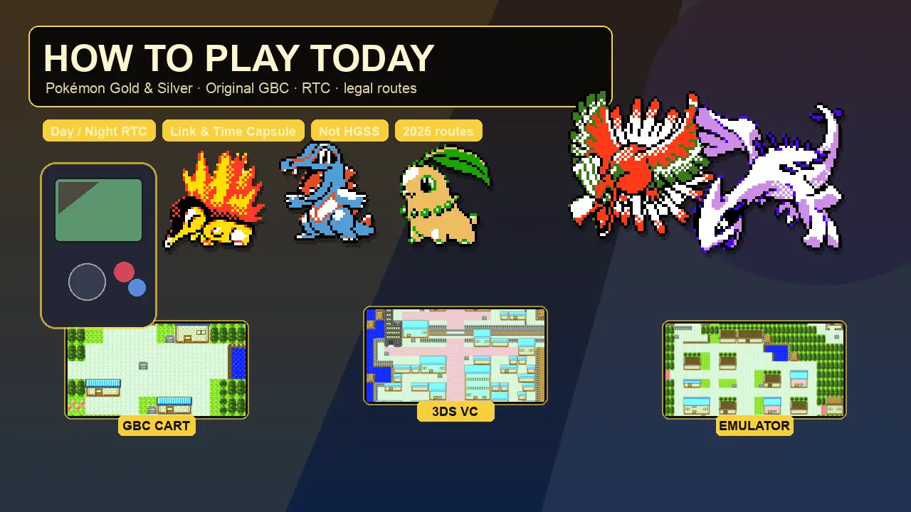 How to Play Pokemon Gold and Silver Today - Ownership Route Checker 2026