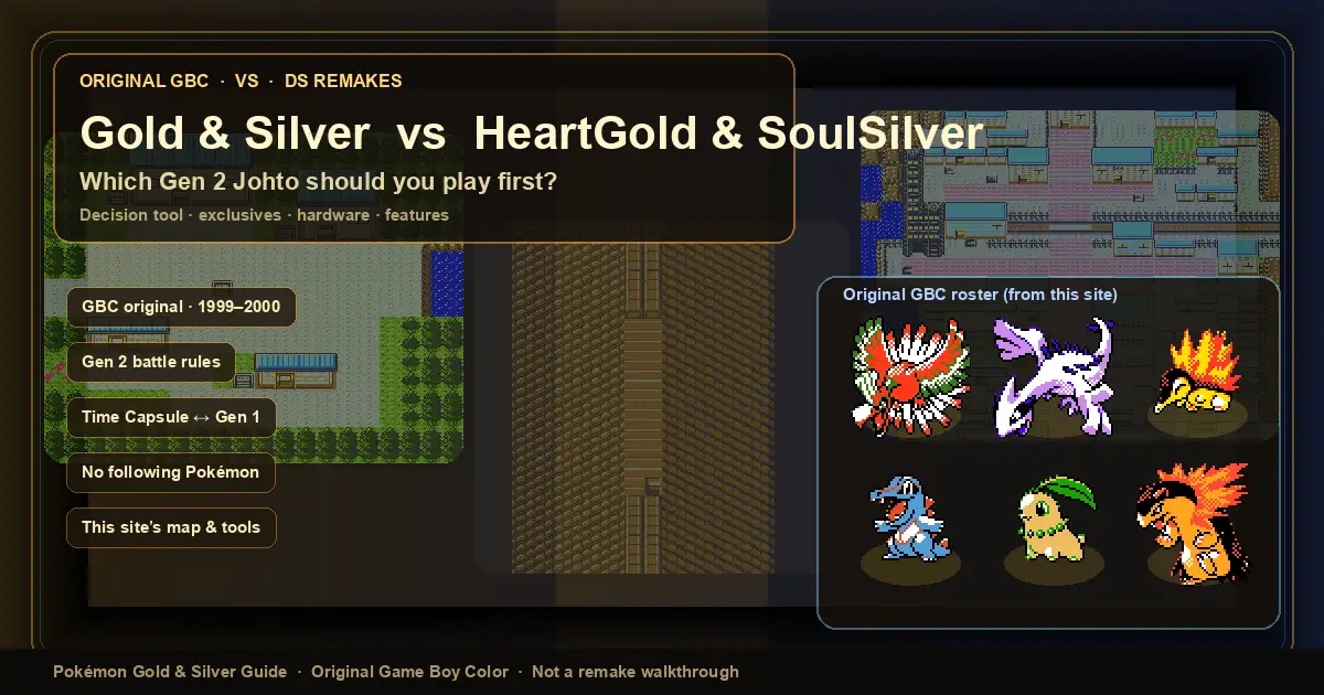 Original Pokemon Gold Silver vs HeartGold SoulSilver - Which Should You Play?