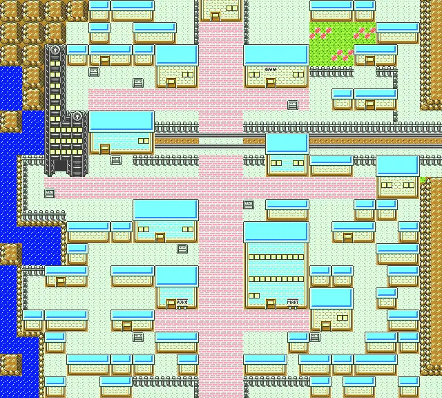 Goldenrod City overworld map