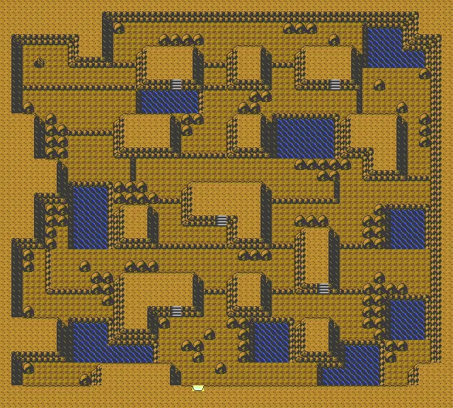 Mt. Mortar 2F Inside map view with Dragon Scale item ball
