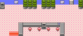 Radio Tower 1F map in Pokemon Gold and Silver