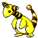 Ampharos sprite in Pokémon Silver