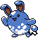 Azumarill sprite in Pokémon Silver