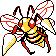 Beedrill sprite in Pokémon Silver