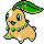 Chikorita sprite in Pokémon Silver