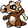 Cubone sprite in Pokémon Silver