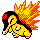 Cyndaquil sprite in Pokémon Silver