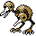 Doduo sprite in Pokémon Silver
