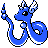 Dragonair sprite in Pokémon Silver