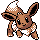 Eevee sprite in Pokémon Silver