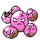 Exeggcute sprite in Pokémon Silver