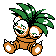 Exeggutor sprite in Pokémon Silver