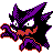Haunter sprite in Pokémon Silver