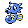 Horsea sprite in Pokémon Silver
