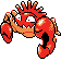 Kingler sprite in Pokémon Silver