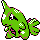 Larvitar sprite in Pokémon Silver