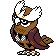 Noctowl sprite in Pokémon Silver