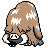 Piloswine sprite in Pokémon Silver