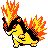 Quilava sprite in Pokémon Silver