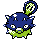 Qwilfish sprite in Pokémon Silver