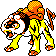 Raikou sprite in Pokémon Silver