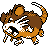 Raticate sprite in Pokémon Silver