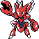 Scizor sprite in Pokémon Silver