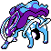 Suicune sprite in Pokémon Silver
