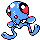 Tentacool sprite in Pokémon Silver