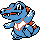 Totodile sprite in Pokémon Silver