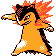 Typhlosion sprite in Pokémon Silver