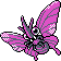 Venomoth sprite in Pokémon Silver