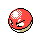 Voltorb sprite in Pokémon Silver