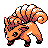 Vulpix sprite in Pokémon Silver