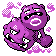 Weezing sprite in Pokémon Silver