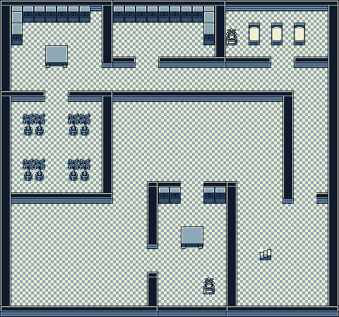 Pokemon Mansion B1F map