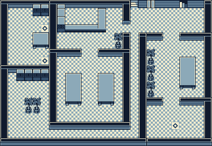 Silph Co. 7F map for Lapras gift NPC