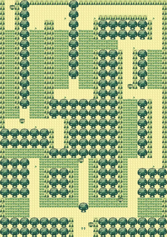 Viridian Forest map layout