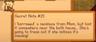 secret note #25